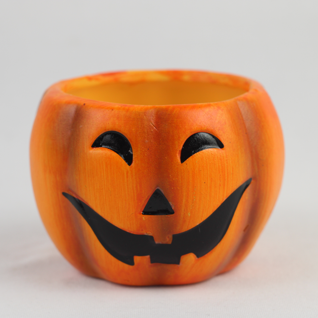 Jack-O'-Lantern Ceramic Candle Set – 2 Piece
