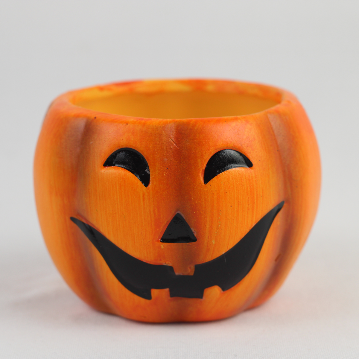 Jack-O'-Lantern Ceramic Candle Set – 2 Piece