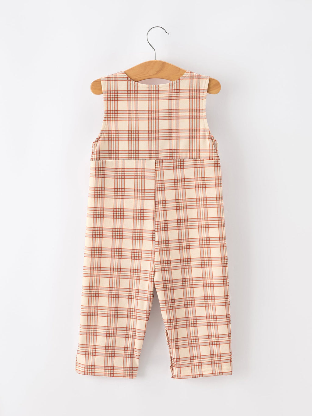 Baby Thanksgiving Turkey Plaid JonJon Romper