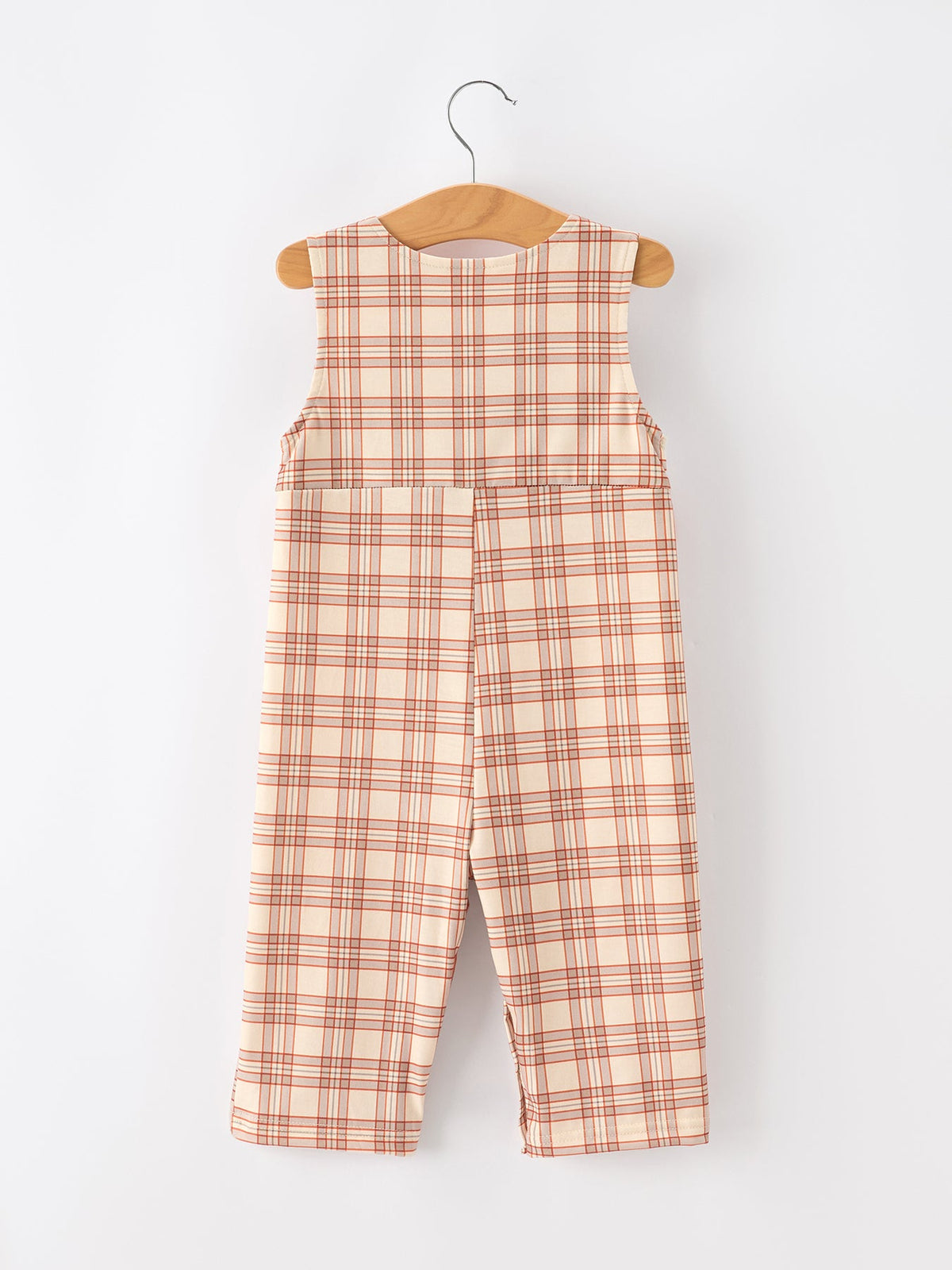 Baby Thanksgiving Turkey Plaid JonJon Romper