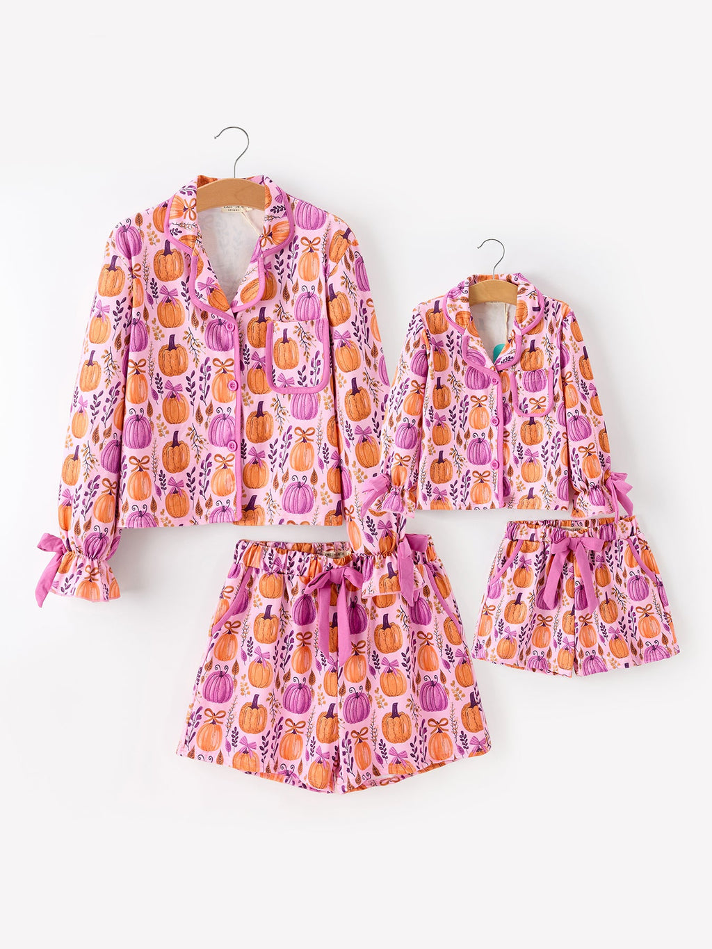 Mommy & Me Halloween Pumpkin Matching Pajamas