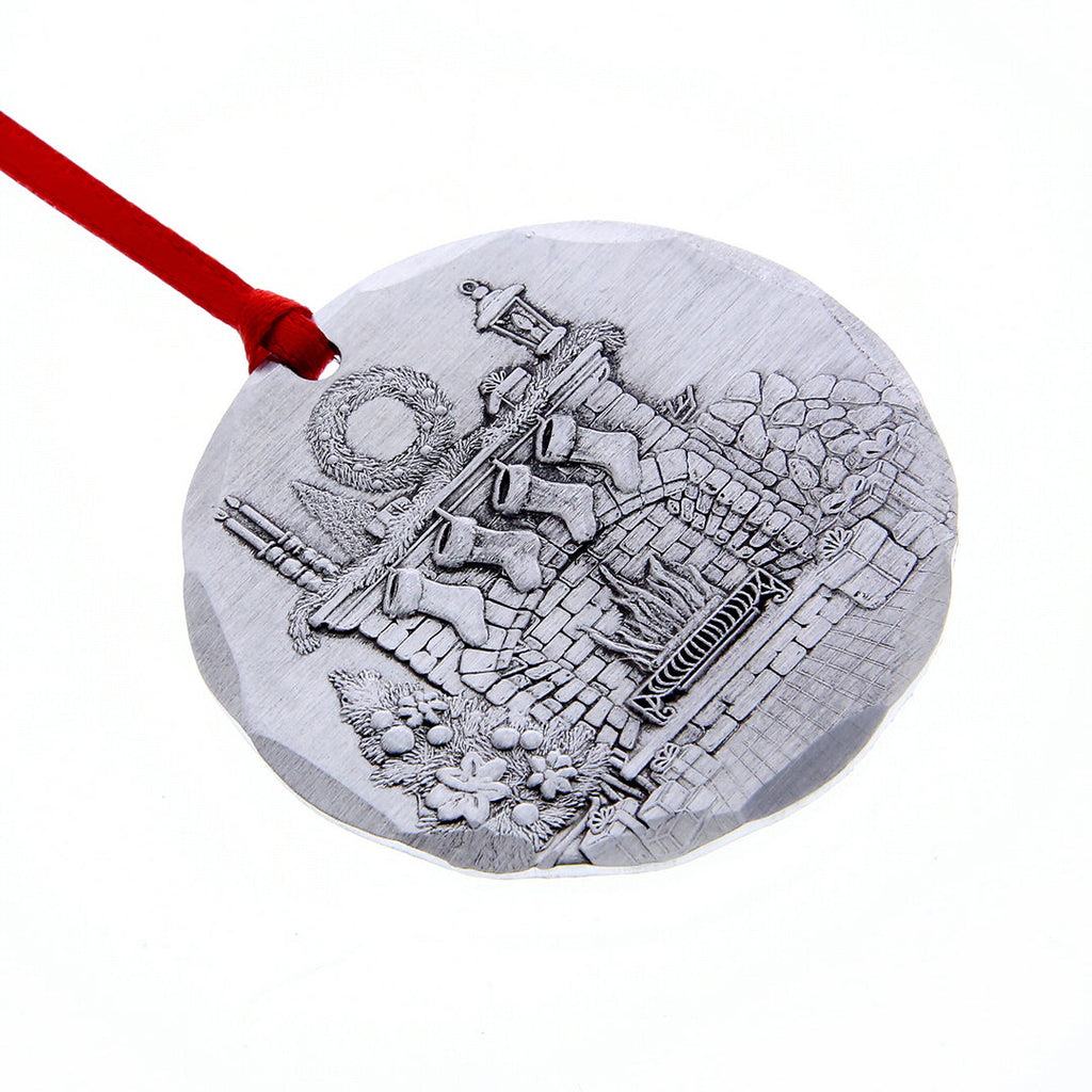 2026 Annual Christmas Ornament – Cozy Hearth (Aluminum)
