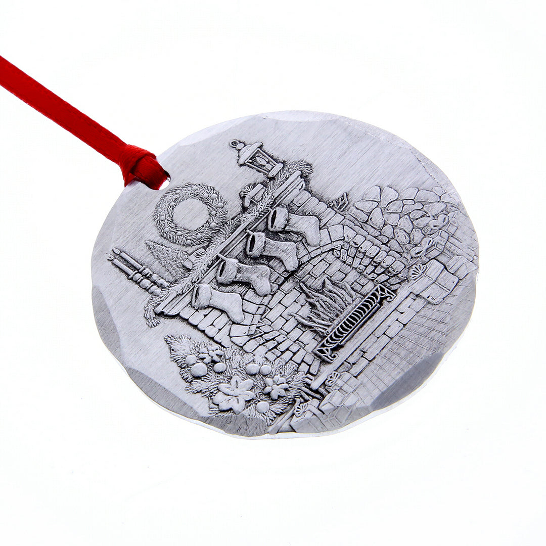 2026 Annual Christmas Ornament – Cozy Hearth (Aluminum)