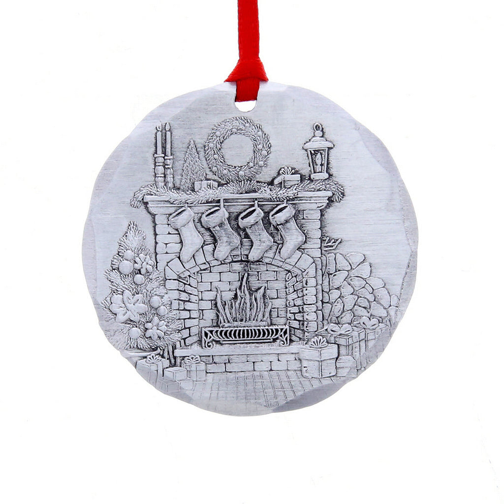 2026 Annual Christmas Ornament – Cozy Hearth (Aluminum)