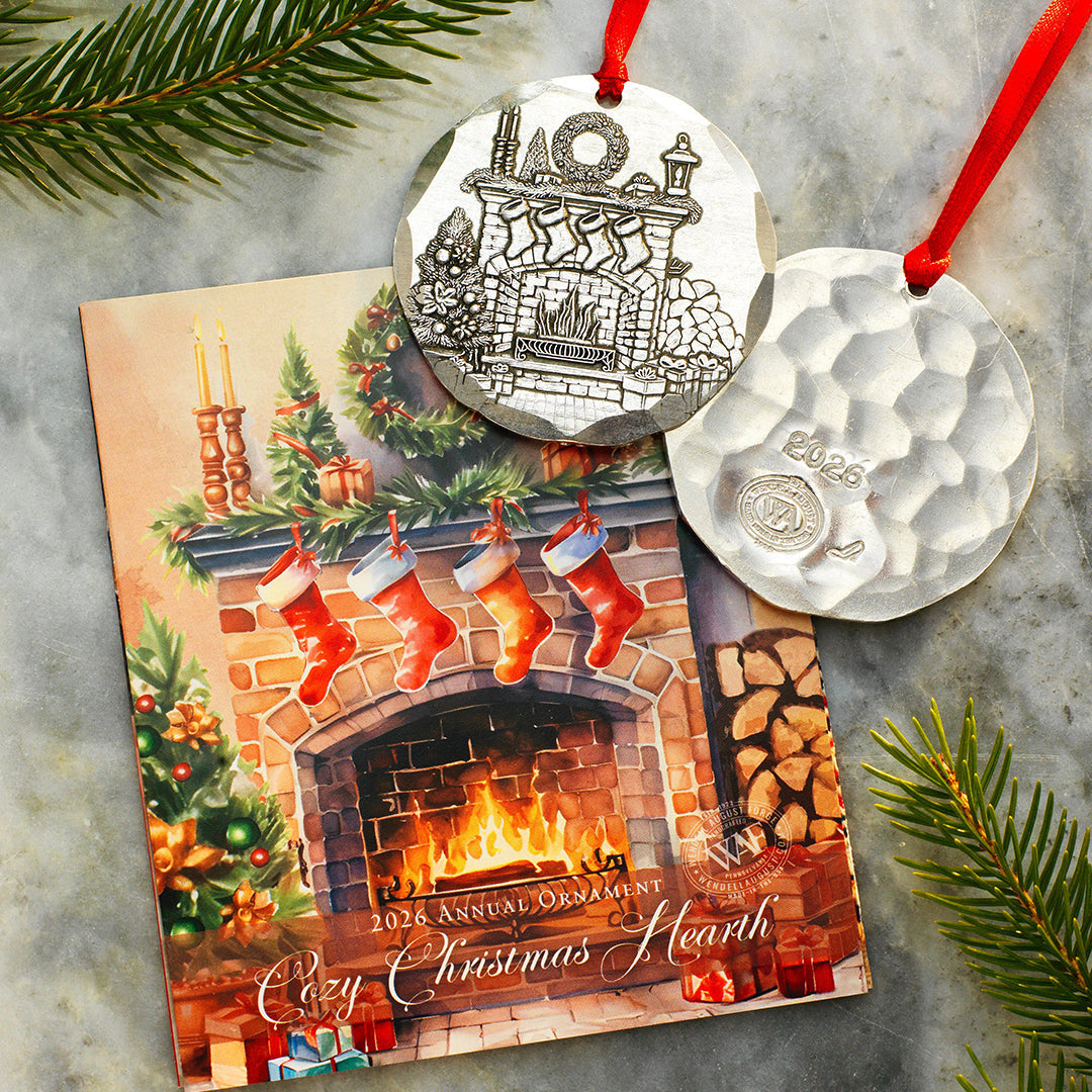 2026 Annual Christmas Ornament – Cozy Hearth (Aluminum)