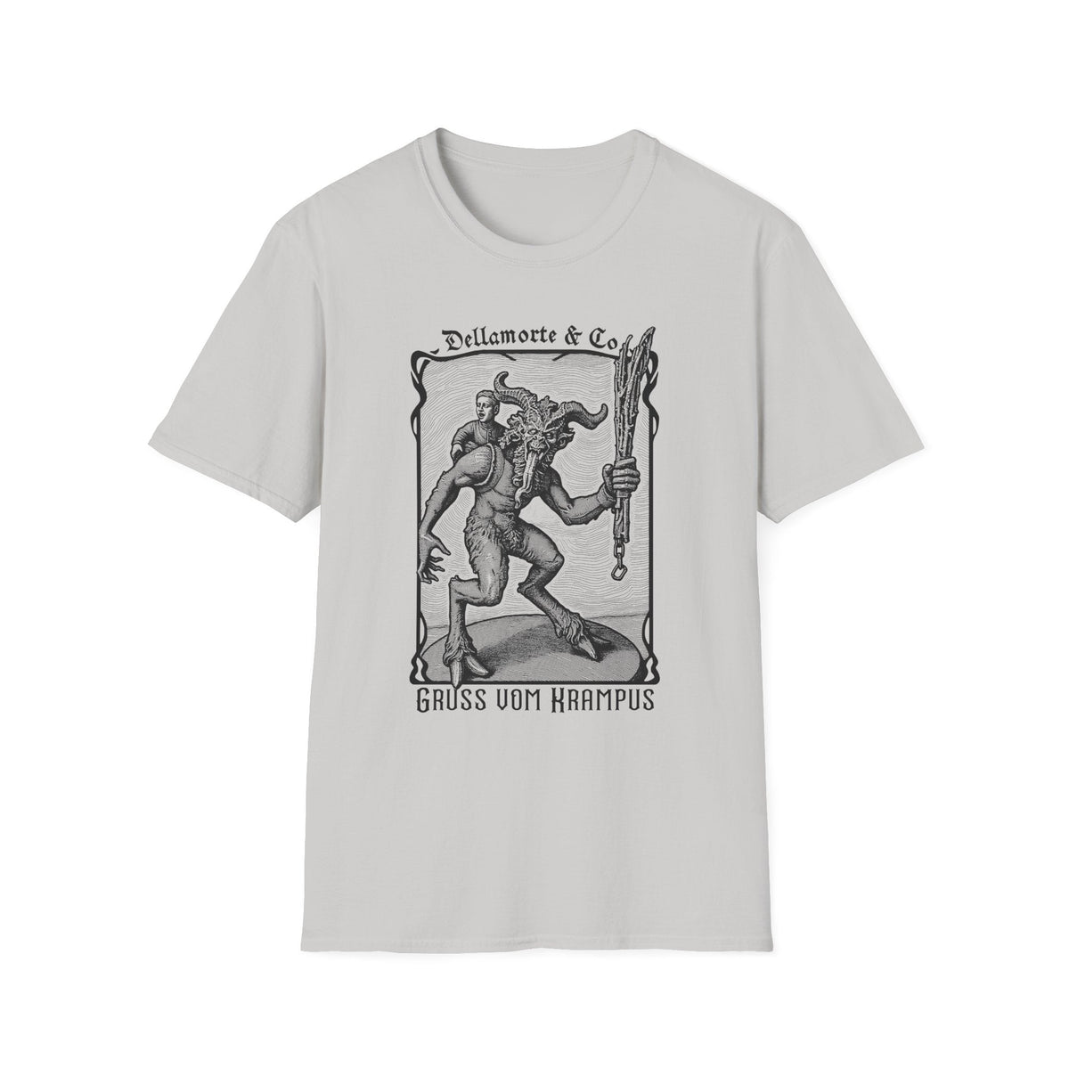 Krampus Greetings Unisex T-Shirt, Gothic Holiday Tee, Dellamorte Alternative Shirt, Christmas Gift, Xmas Devil Tee, Graphic Krampusnacht