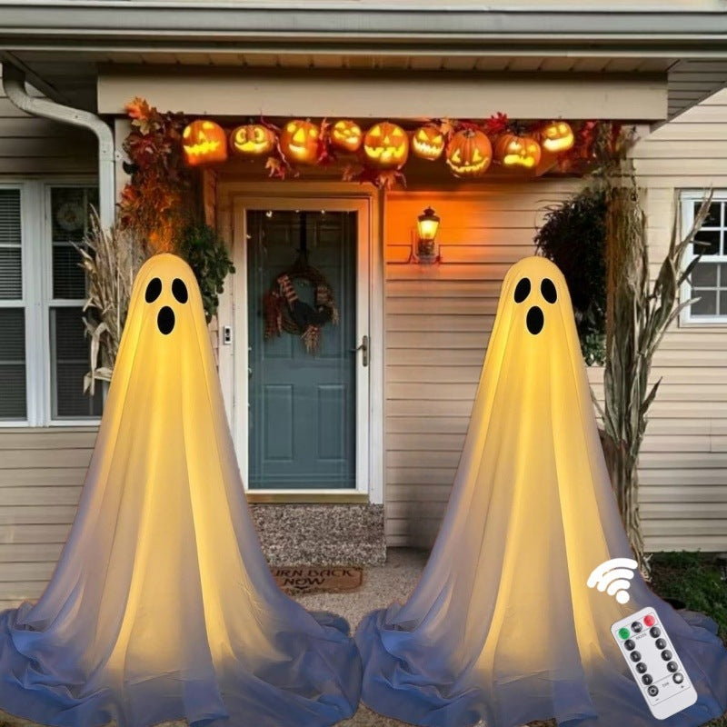Spooky Ghost Yard Stake – Porch & Garden Halloween Decor