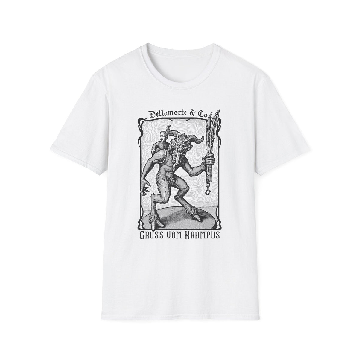Krampus Greetings Unisex T-Shirt, Gothic Holiday Tee, Dellamorte Alternative Shirt, Christmas Gift, Xmas Devil Tee, Graphic Krampusnacht