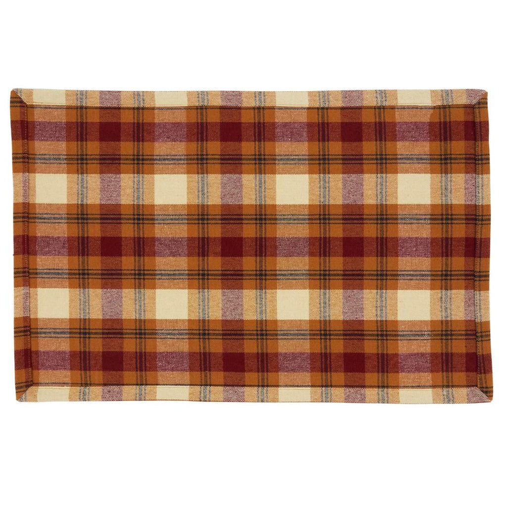 Harvest Plaid Cotton Table Runner & Placemats – Fall Decor