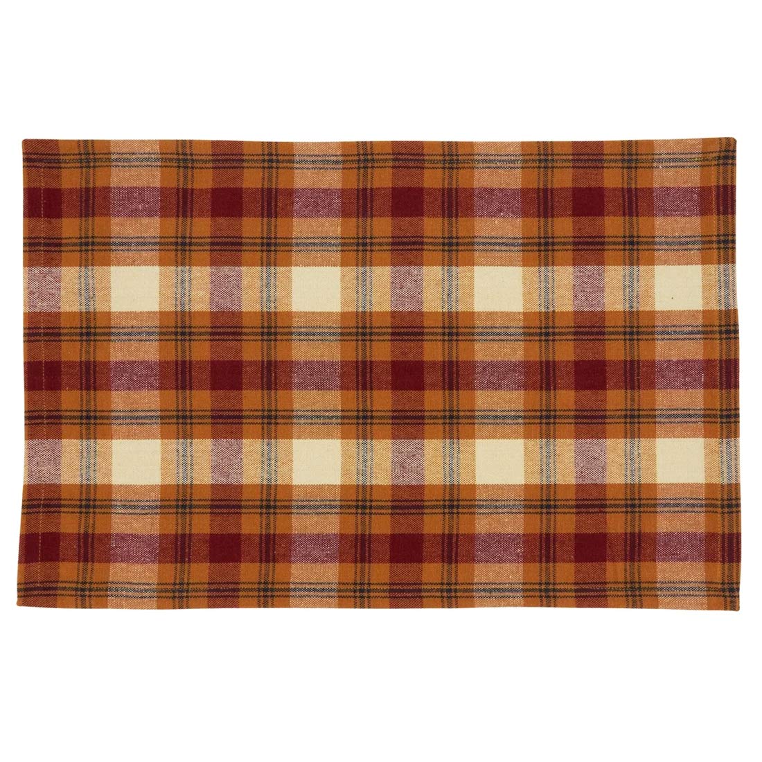 Harvest Plaid Cotton Table Runner & Placemats – Fall Decor
