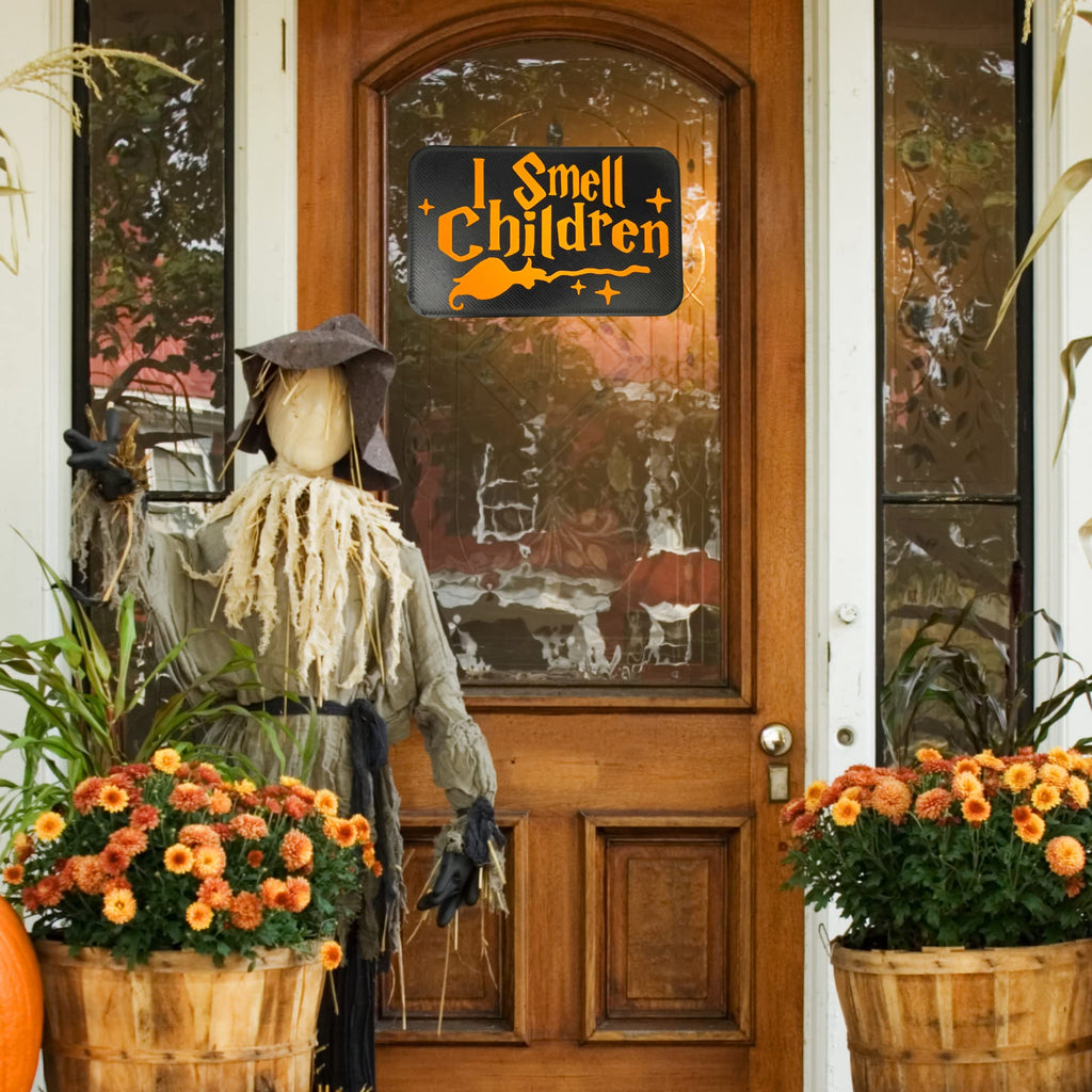 I Smell Children Door or Wall Sign - Hocus Pocus Inspired Sign for Halloween or Spooky Party Decoration - Made in USA!