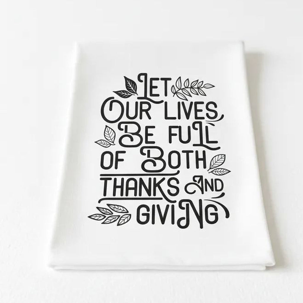 Thankful Thanksgiving Kitchen Towel – Hostess Gift