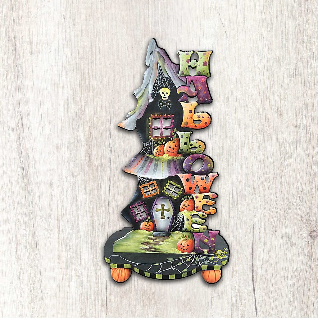 Candle Holder Wooden Door Hanger – Fall & Halloween