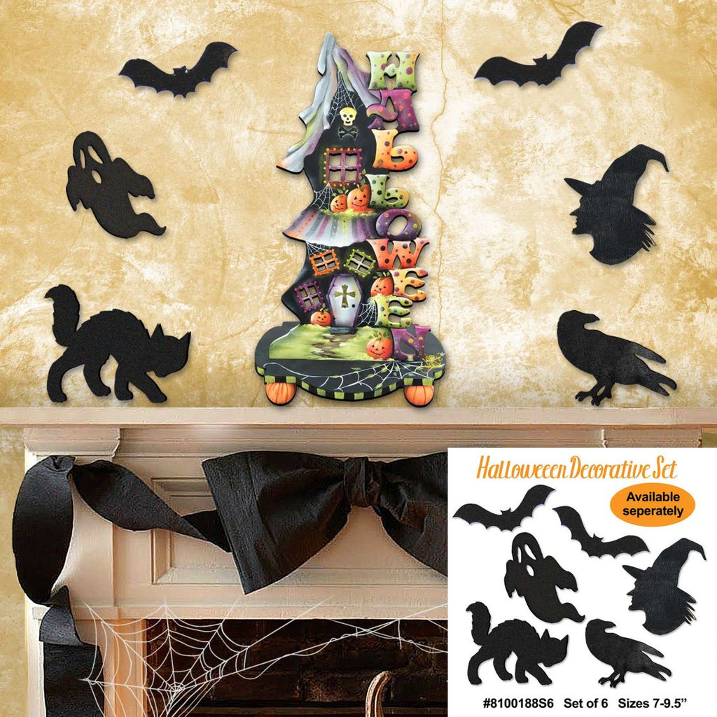 Candle Holder Wooden Door Hanger – Fall & Halloween