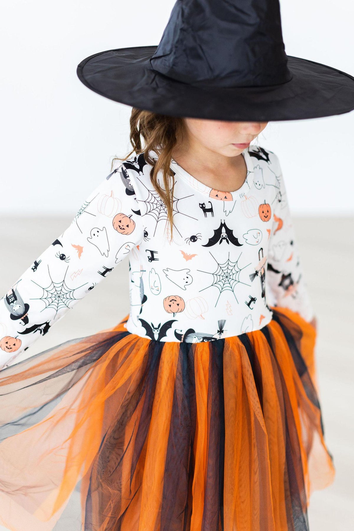 Boo-tiful Halloween Long Sleeve Tutu Dress – Girls