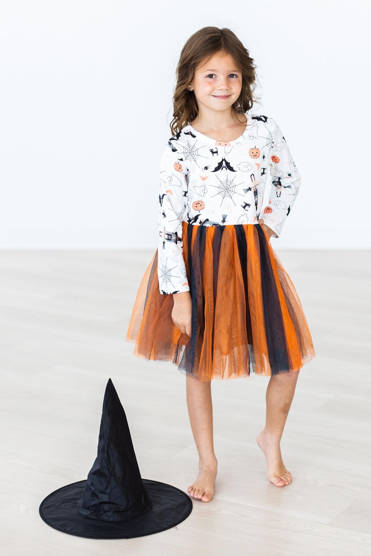 Boo-tiful Halloween Long Sleeve Tutu Dress – Girls
