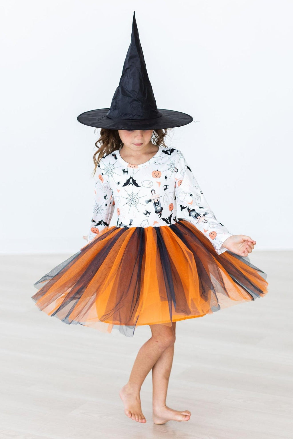 Boo-tiful Halloween Long Sleeve Tutu Dress – Girls