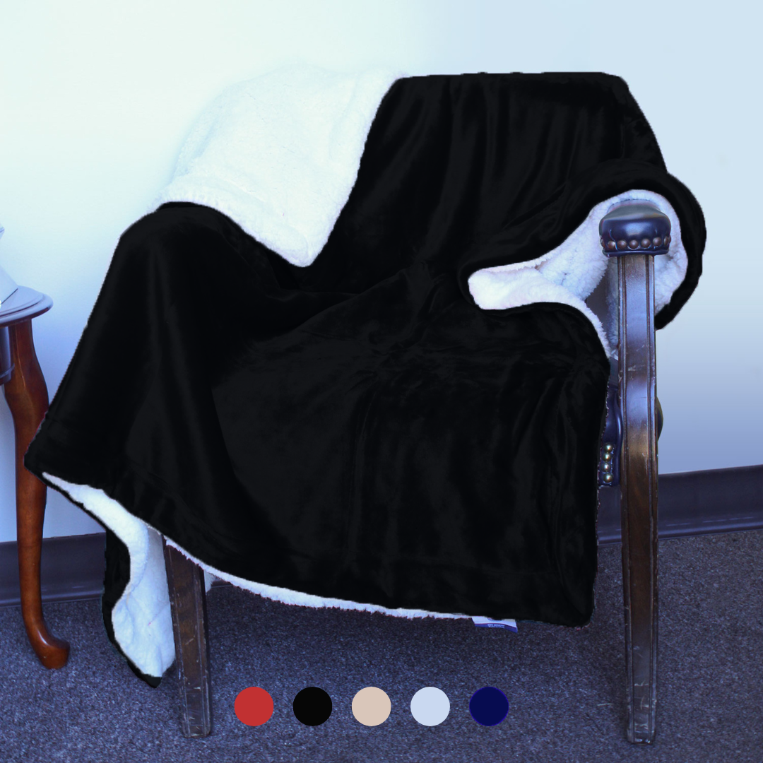 Luxury Sherpa Throw Blanket – Cozy Holiday Gift