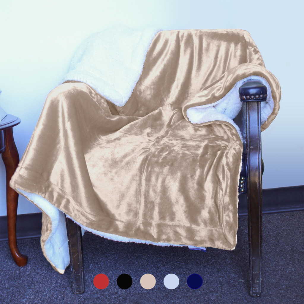 Luxury Sherpa Throw Blanket – Cozy Holiday Gift