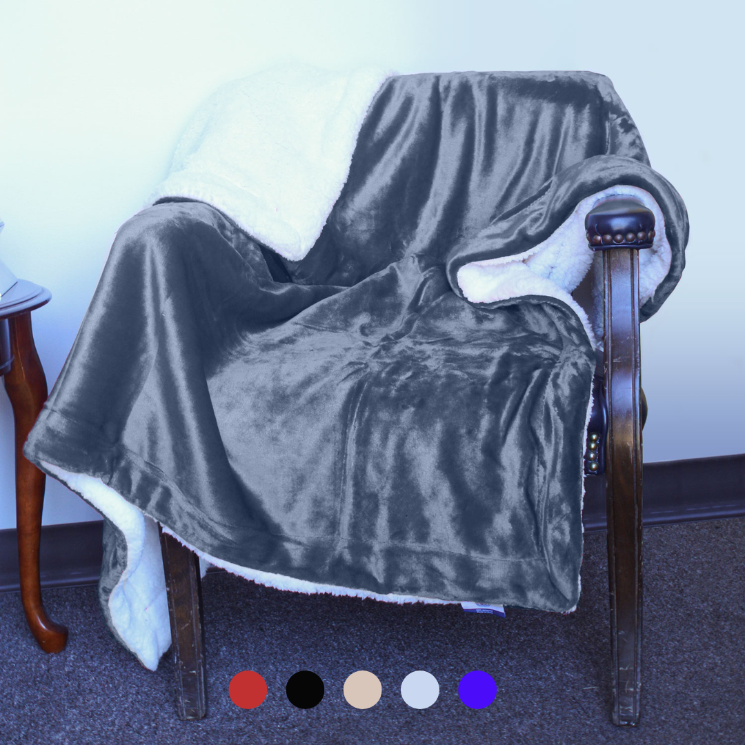 Luxury Sherpa Throw Blanket – Cozy Holiday Gift