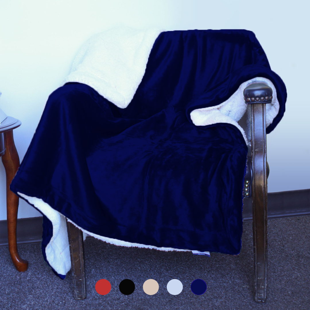Luxury Sherpa Throw Blanket – Cozy Holiday Gift