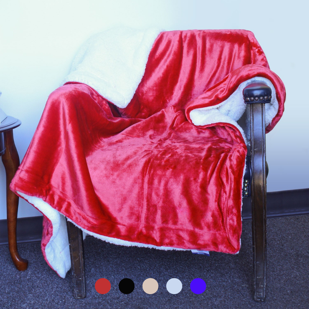 Luxury Sherpa Throw Blanket – Cozy Holiday Gift