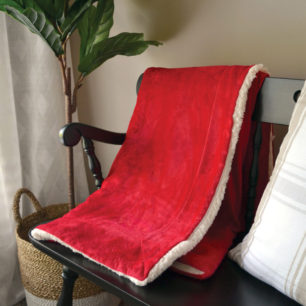 Luxury Sherpa Throw Blanket – Cozy Holiday Gift