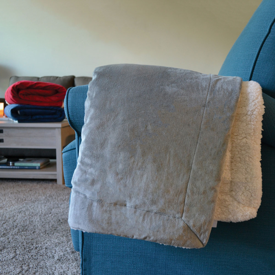 Luxury Sherpa Throw Blanket – Cozy Holiday Gift