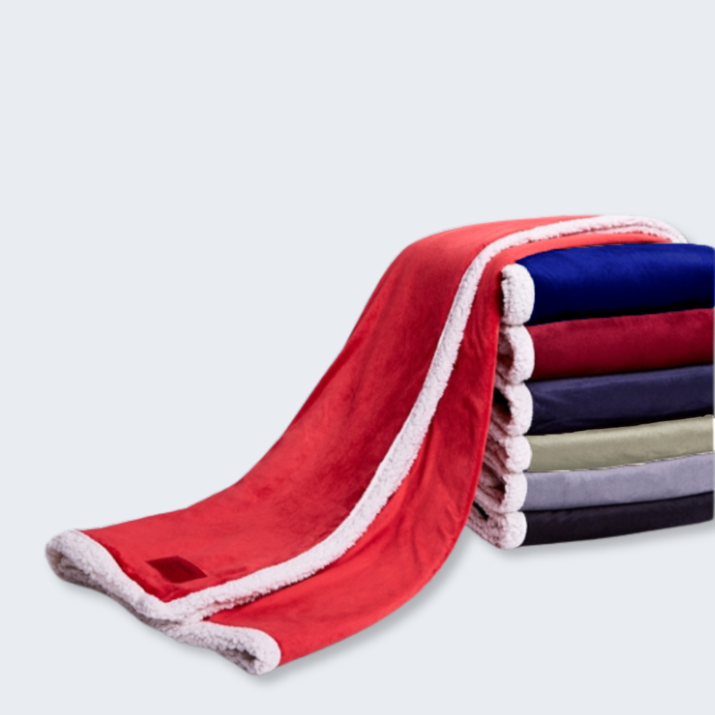 Luxury Sherpa Throw Blanket – Cozy Holiday Gift