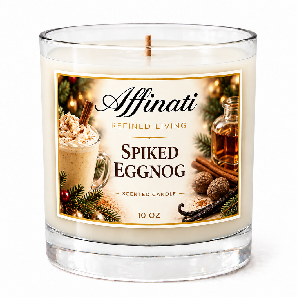 Spiked Eggnog Soy Candle 10 oz – Vanilla & Nutmeg