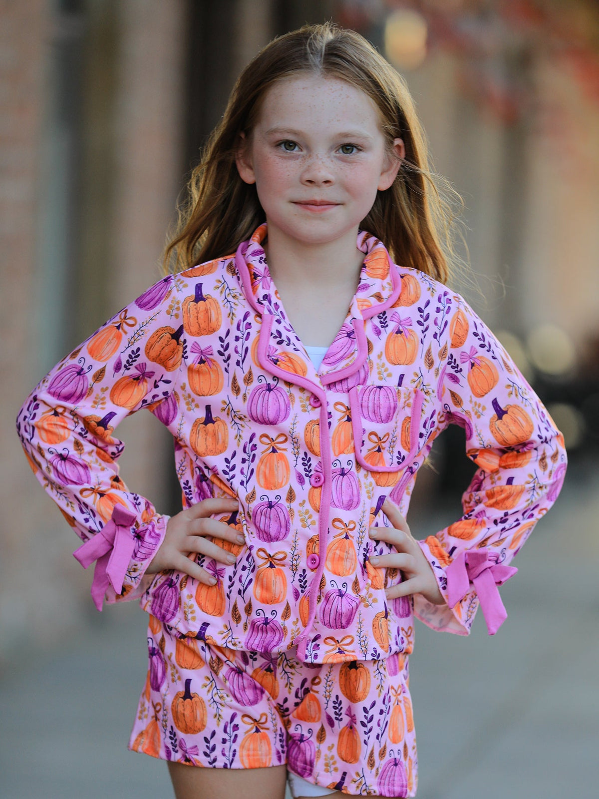 Mommy & Me Halloween Pumpkin Matching Pajamas