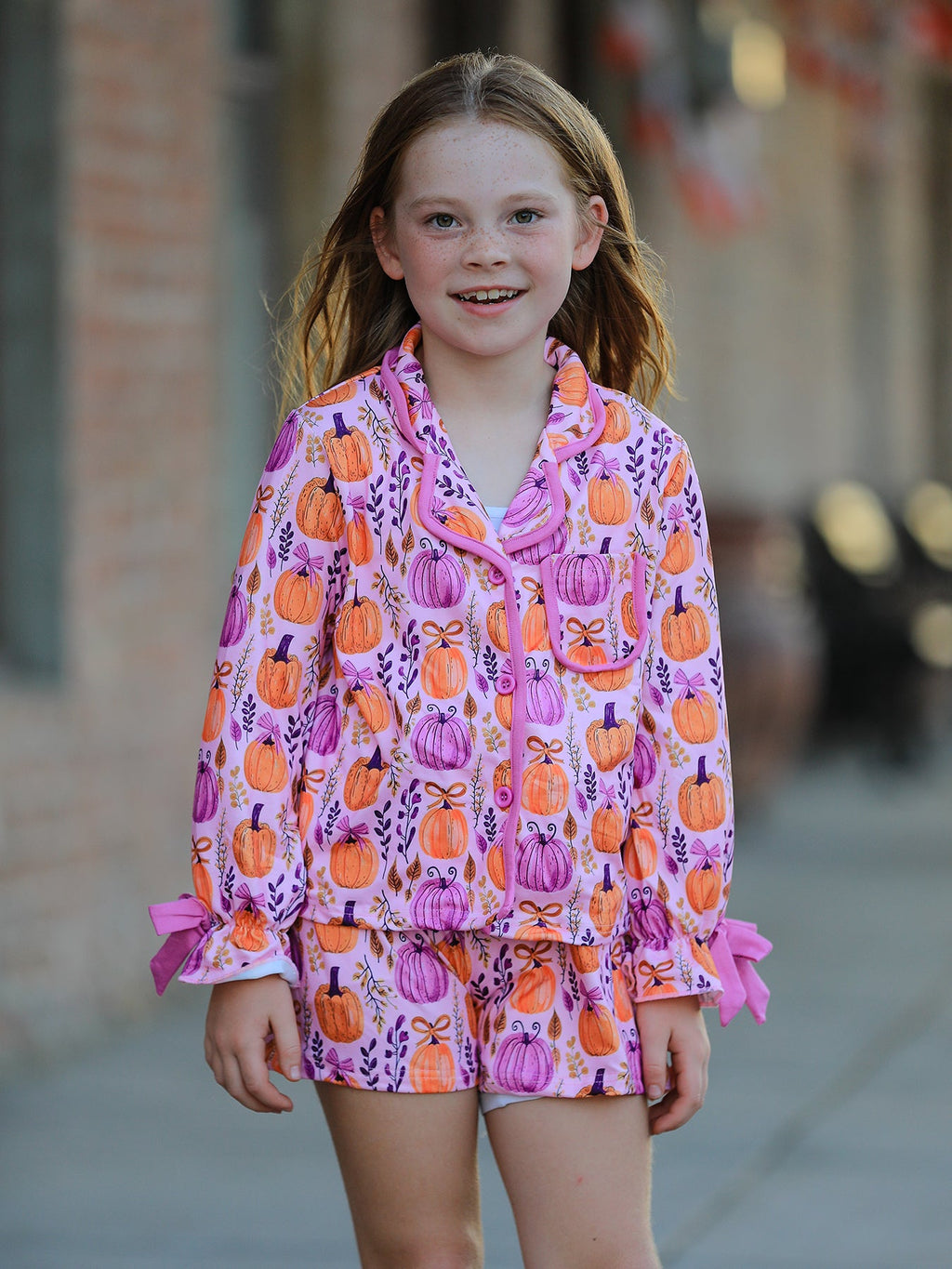 Mommy & Me Halloween Pumpkin Matching Pajamas