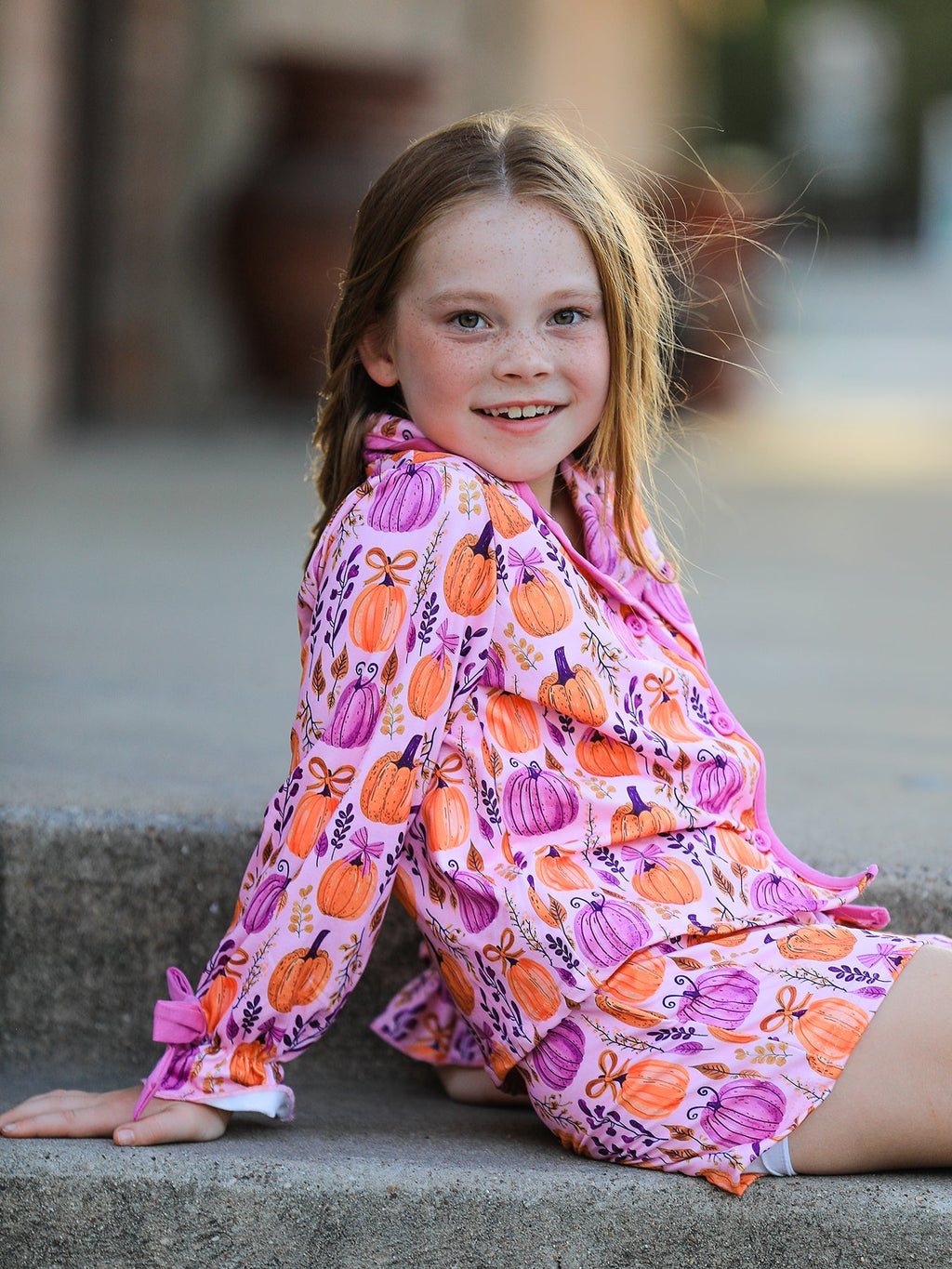 Mommy & Me Halloween Pumpkin Matching Pajamas