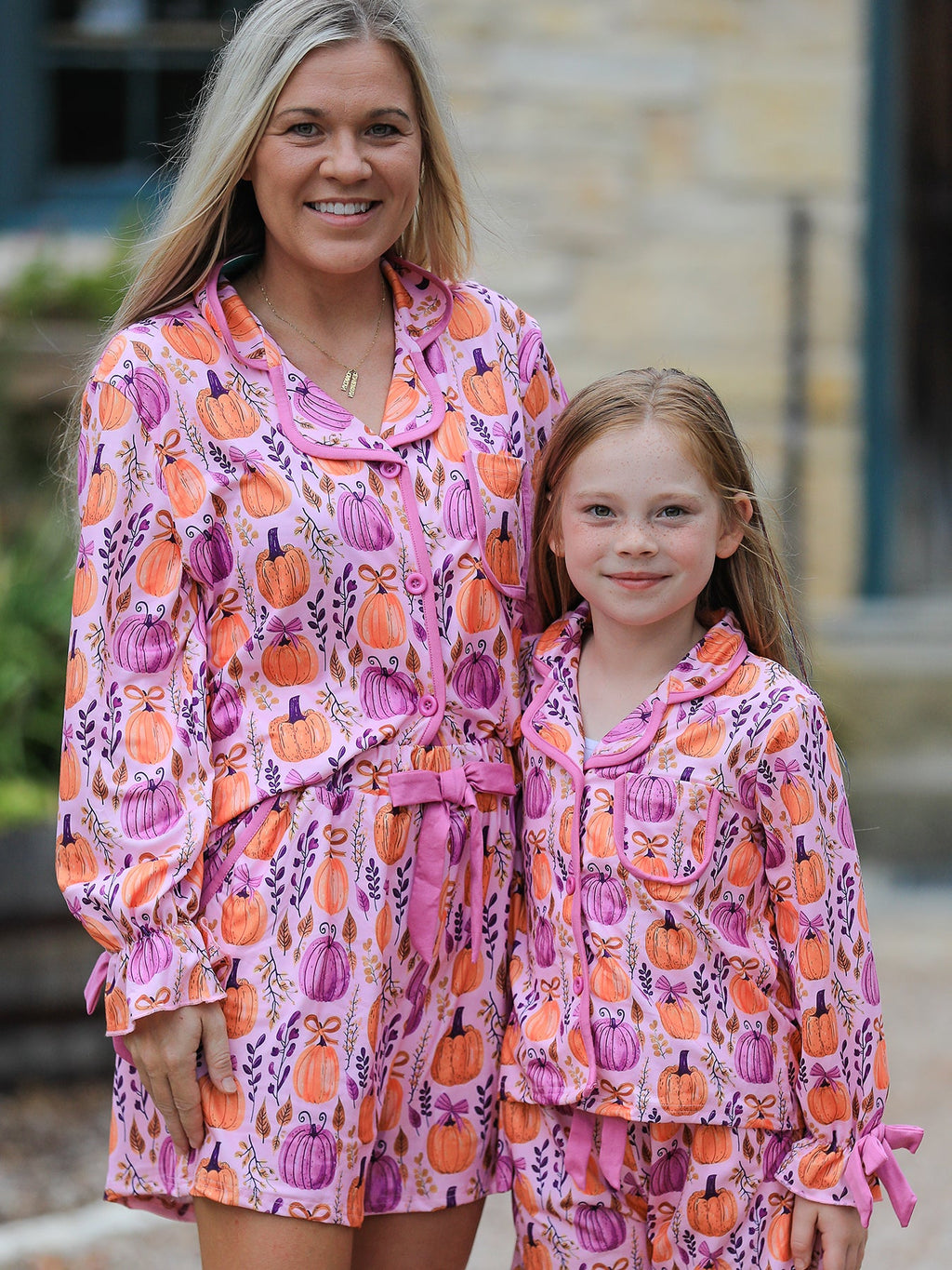 Mommy & Me Halloween Pumpkin Matching Pajamas