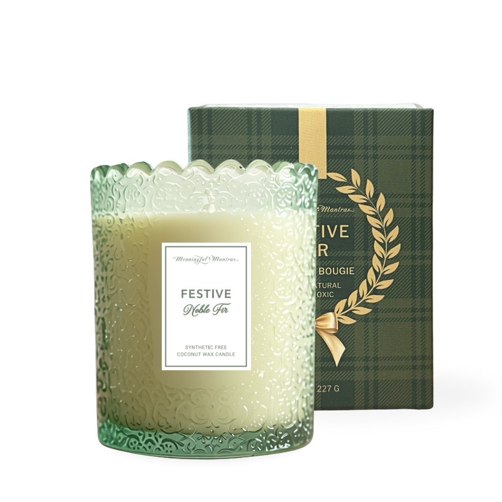 Noble Fir Coconut Wax Candle 8 oz – Holiday Scent