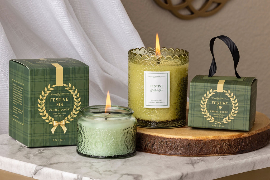 Noble Fir Coconut Wax Candle 8 oz – Holiday Scent