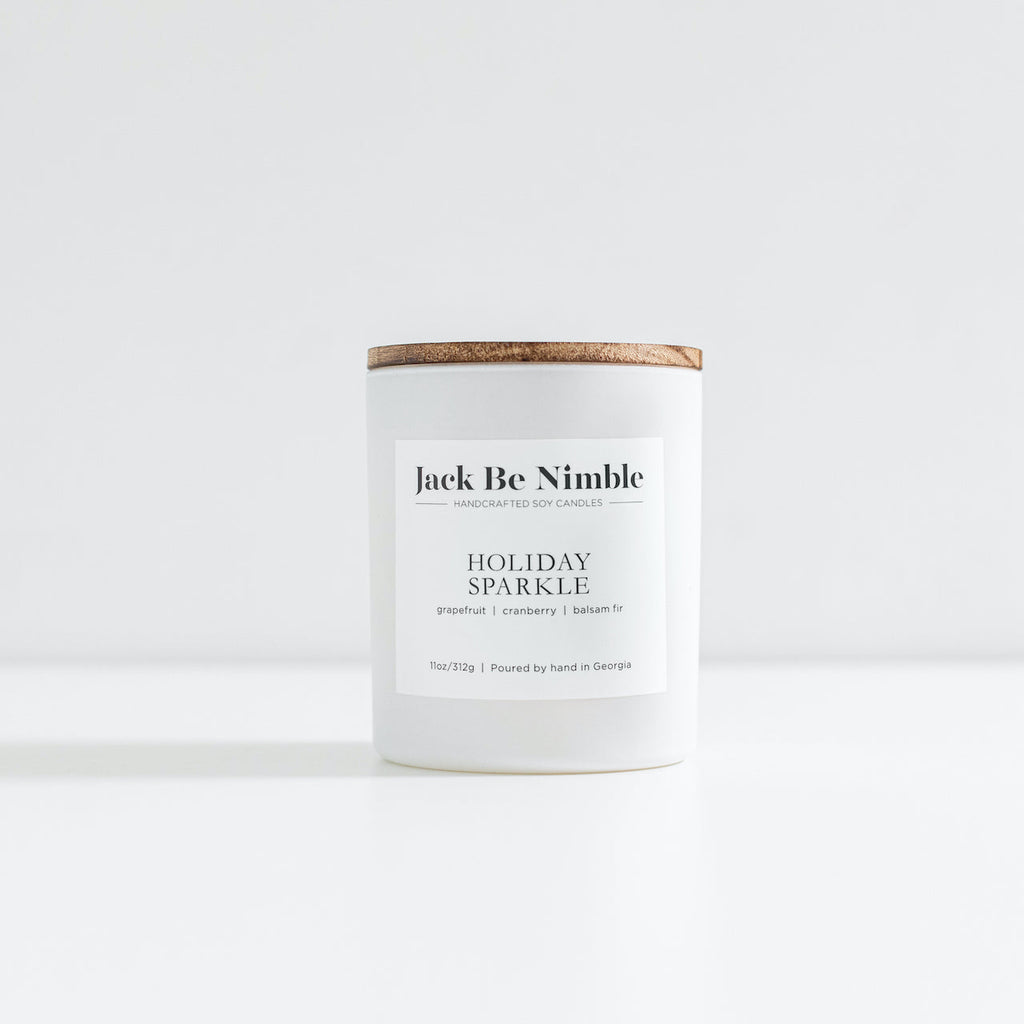 Holiday Sparkle Soy Candle – Fir, Cranberry & Grapefruit, 11 oz