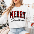 Buffalo Plaid Merry Christmas Sweatshirt – Family Match