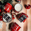 Holiday Candle Mug 16 oz – Reusable Red Metal Mug