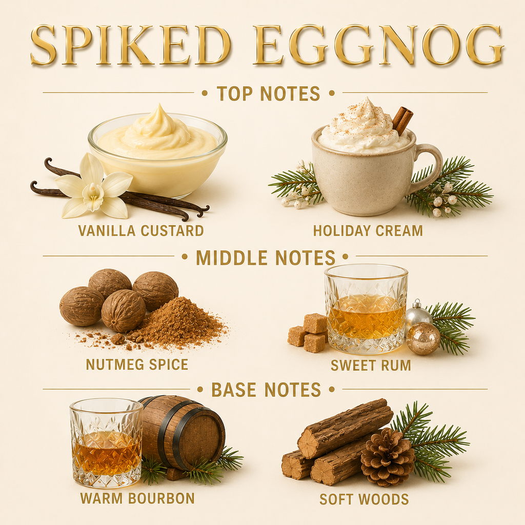 Spiked Eggnog Soy Candle 10 oz – Vanilla & Nutmeg