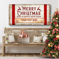 Merry Christmas & Happy New Year Canvas Wall Sign