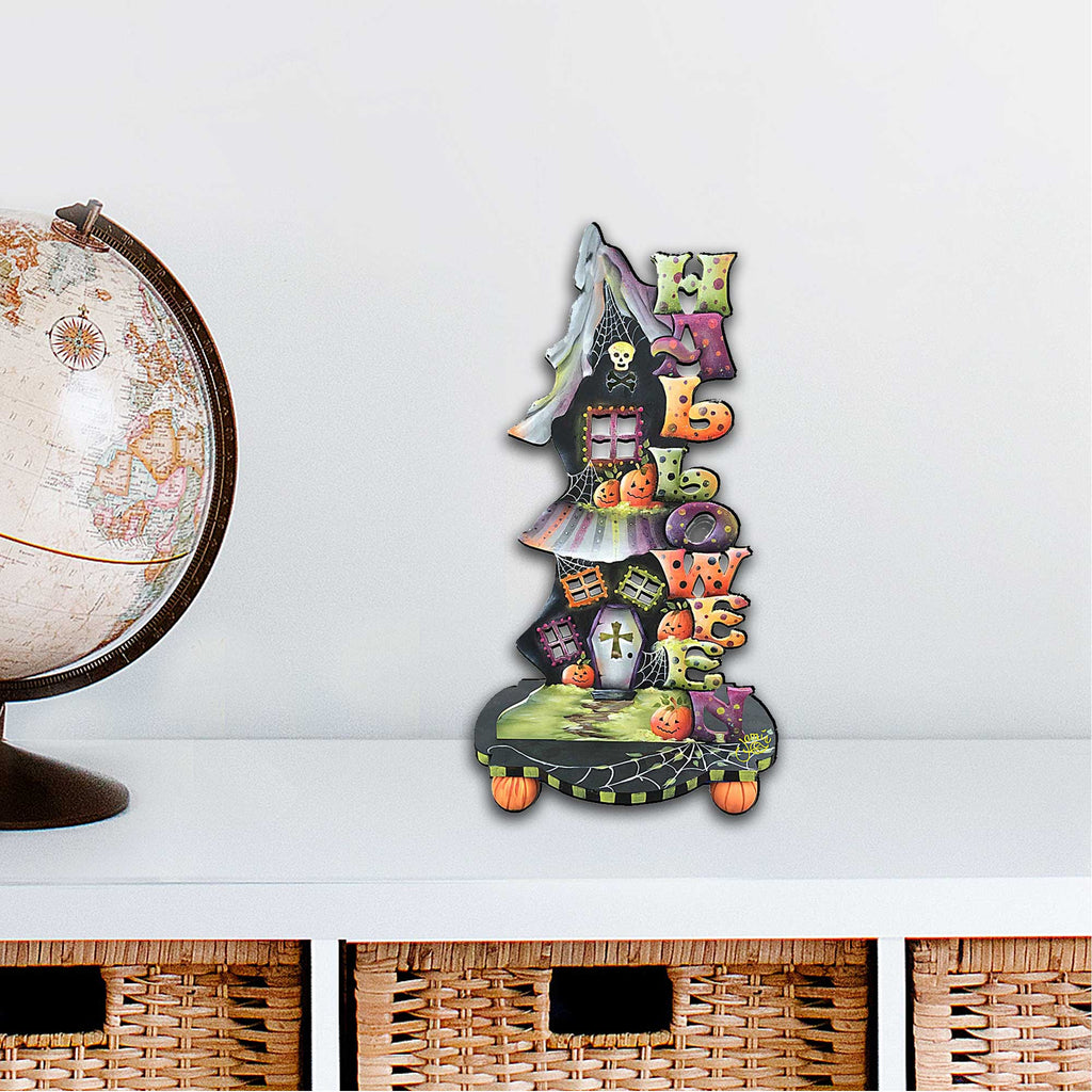 Candle Holder Wooden Door Hanger – Fall & Halloween