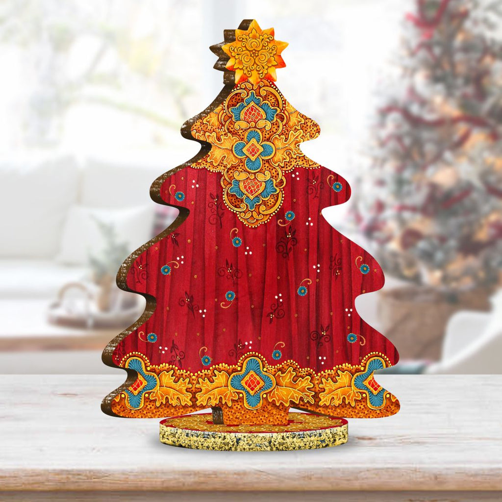 12 Days of Christmas Wooden Tree Centerpiece – Handmade USA