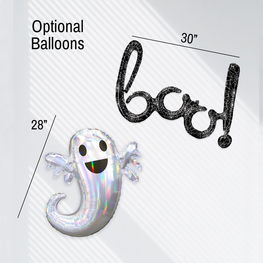 Black & Orange Halloween Balloon Garland Kit – Ghosts & Bats