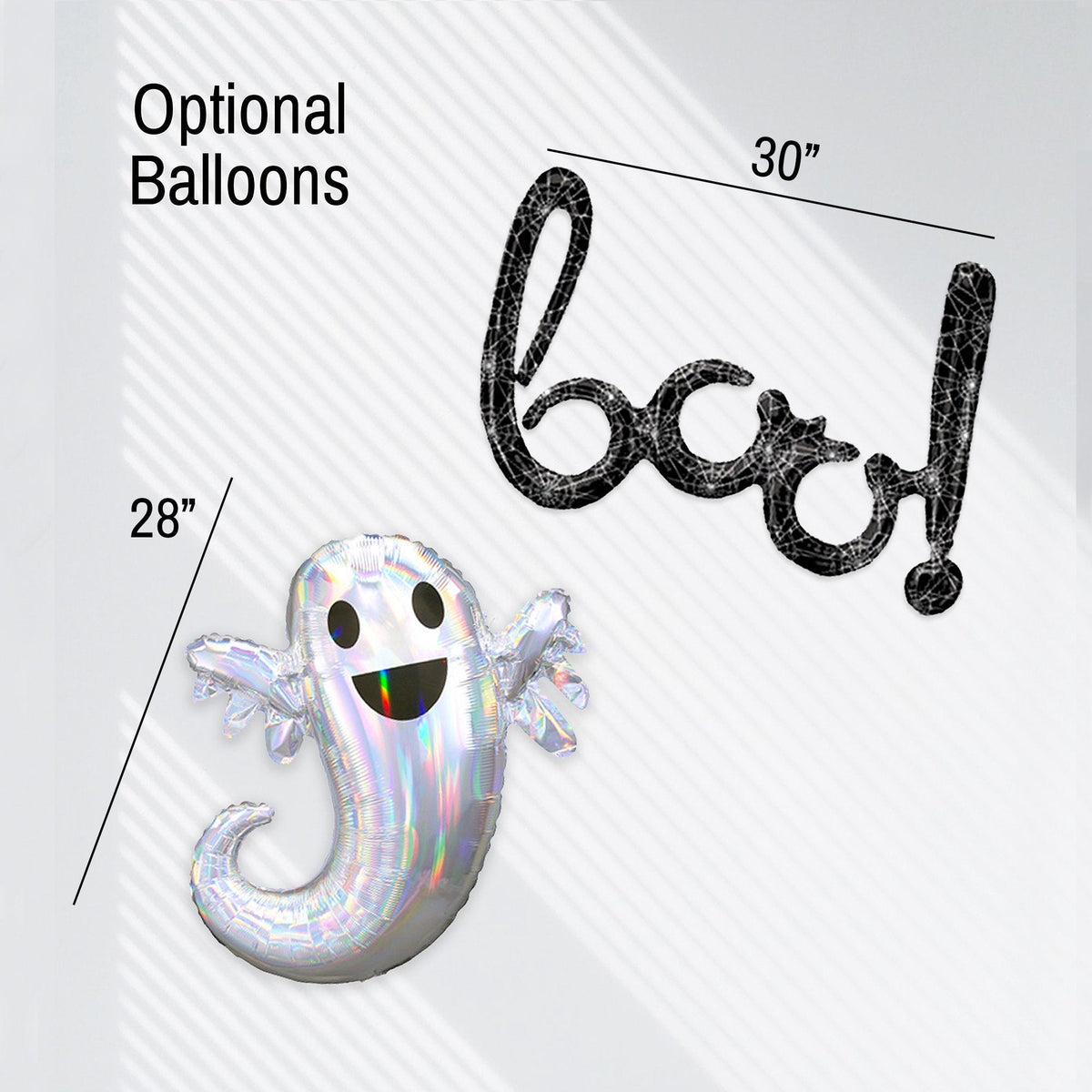 Black & Orange Halloween Balloon Garland Kit – Ghosts & Bats