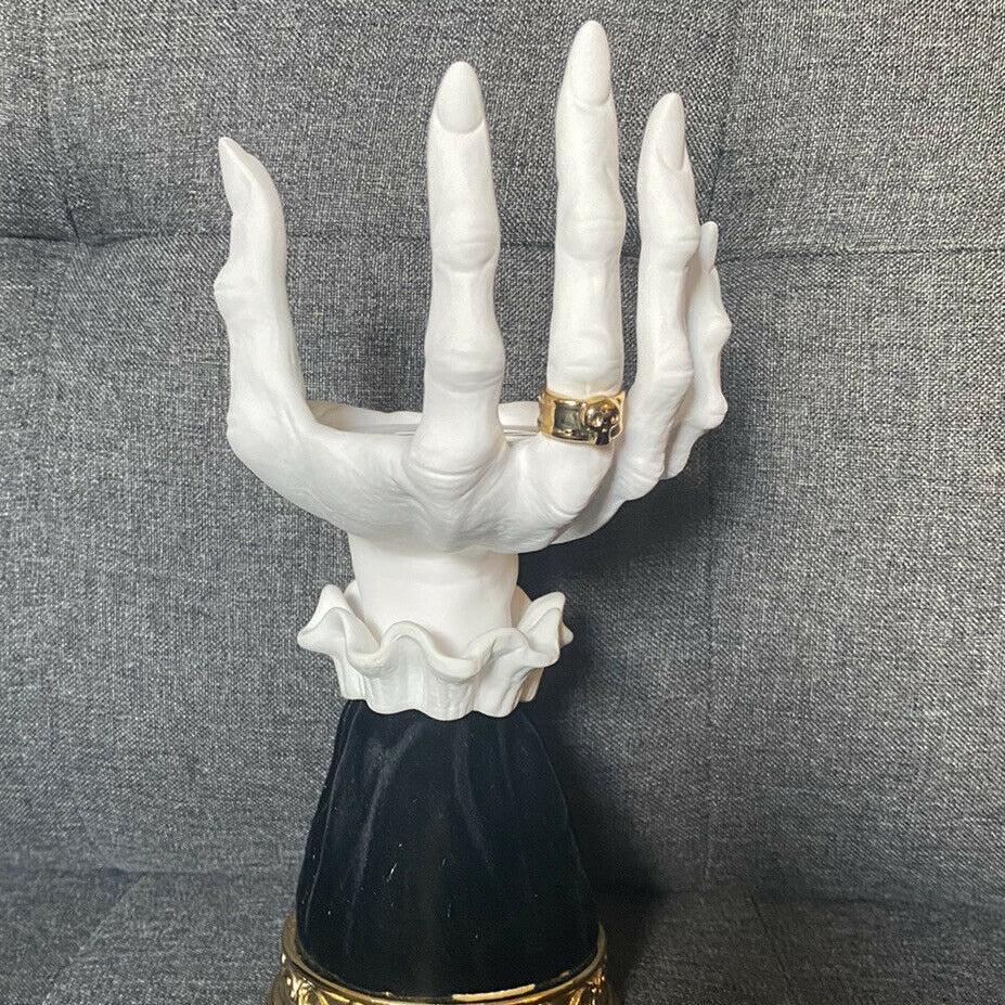 Witch Hand Palm Candle Holder Tray – Halloween Decor
