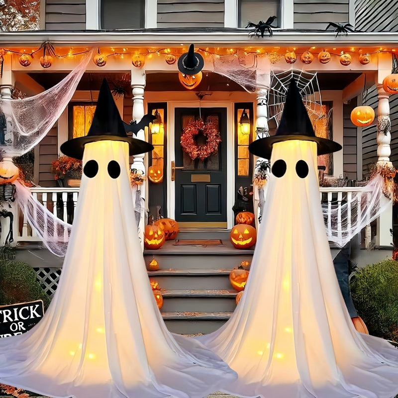 Spooky Ghost Yard Stake – Porch & Garden Halloween Decor