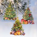 Christmas Tree Decorative Eco Wood Ornaments Set of 3 by G. Debrekht - Christmas Decor - 8091044-S3
