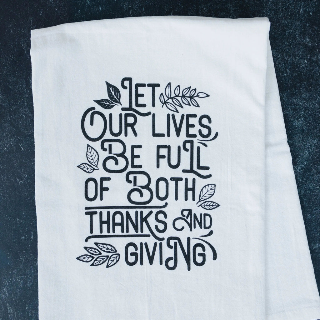 Thankful Thanksgiving Kitchen Towel – Hostess Gift
