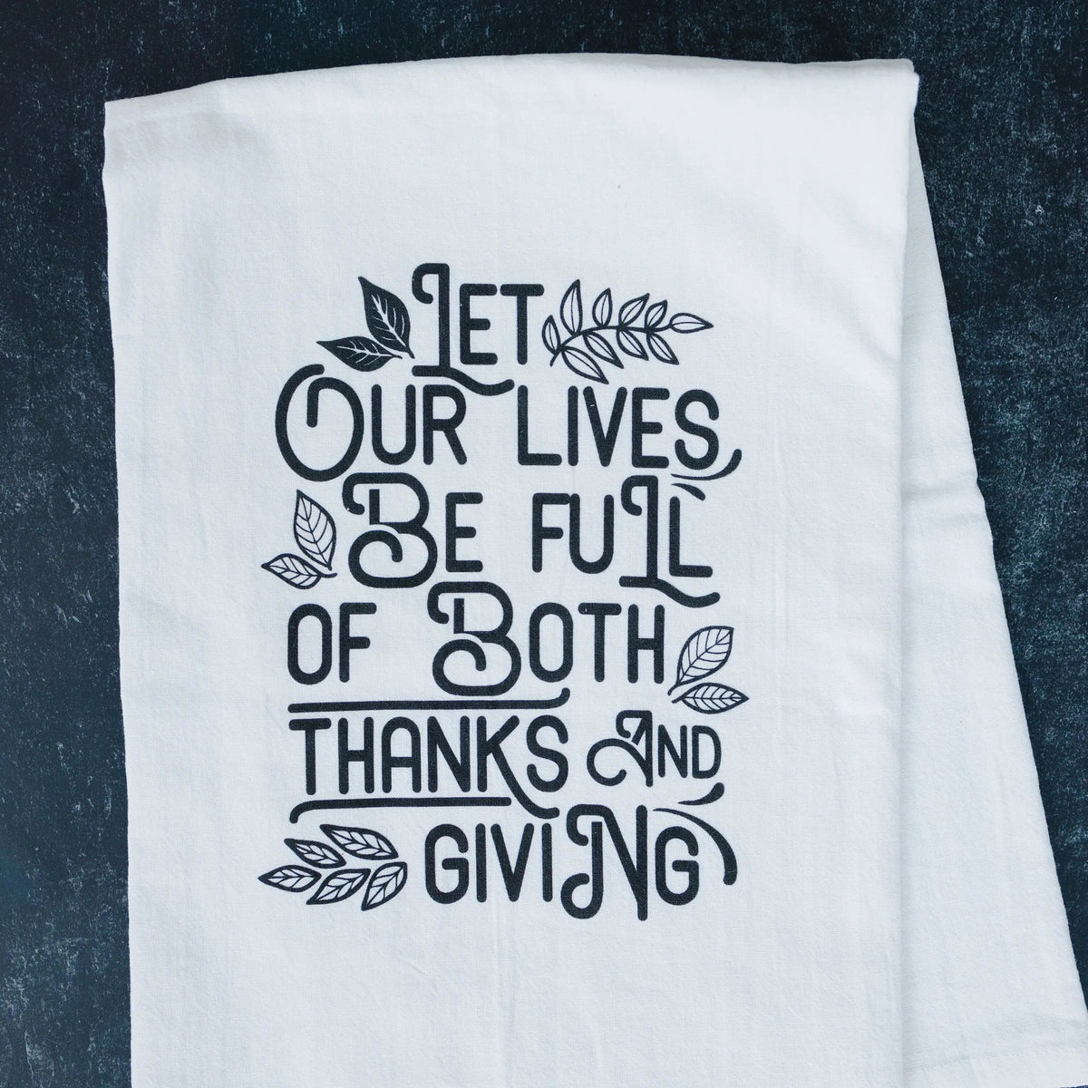Thankful Thanksgiving Kitchen Towel – Hostess Gift